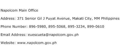 Napolcom Main Office Address Contact Number