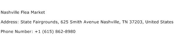 Nashville Flea Market Address Contact Number