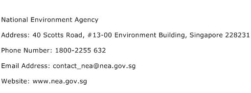 National Environment Agency Address Contact Number