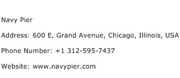 Navy Pier Address Contact Number