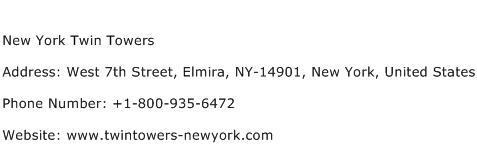 New York Twin Towers Address Contact Number