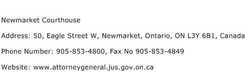 Newmarket Courthouse Address Contact Number