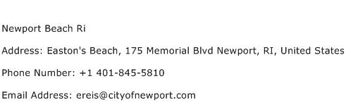 Newport Beach Ri Address Contact Number