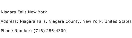 Niagara Falls New York Address Contact Number