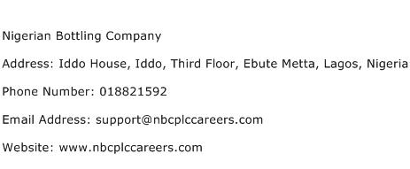 Nigerian Bottling Company Address Contact Number