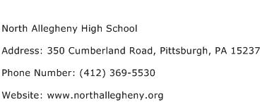 North Allegheny High School Address Contact Number