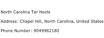 North Carolina Tar Heels Address Contact Number