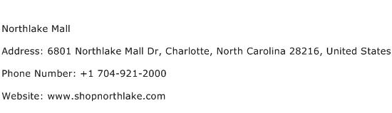 Northlake Mall Address Contact Number