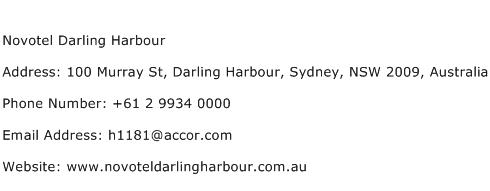 Novotel Darling Harbour Address Contact Number