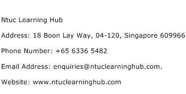 Ntuc Learning Hub Address Contact Number