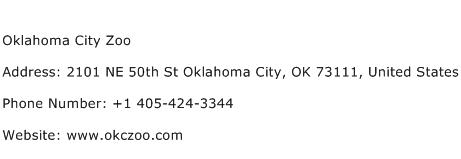 Oklahoma City Zoo Address Contact Number