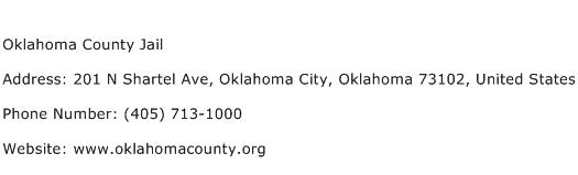 Oklahoma County Jail Address Contact Number
