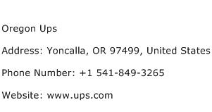 Oregon Ups Address Contact Number