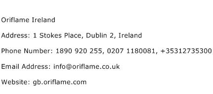 Oriflame Ireland Address Contact Number