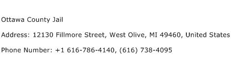 Ottawa County Jail Address Contact Number
