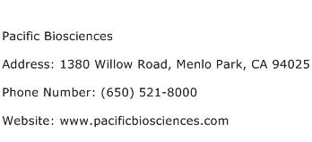 Pacific Biosciences Address Contact Number