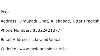 Pcda Address Contact Number
