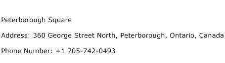 Peterborough Square Address Contact Number