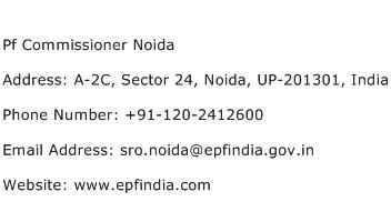 Pf Commissioner Noida Address Contact Number