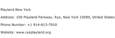 Playland New York Address Contact Number