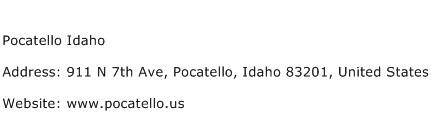 Pocatello Idaho Address Contact Number