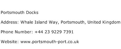 Portsmouth Docks Address Contact Number