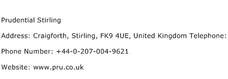 Prudential Stirling Address Contact Number