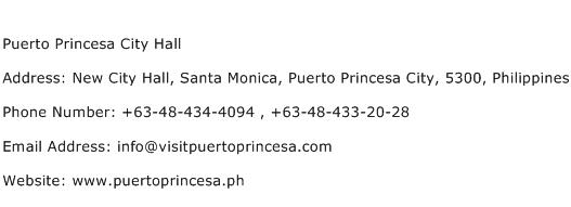 Puerto Princesa City Hall Address Contact Number