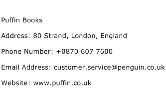 Puffin Books Address Contact Number