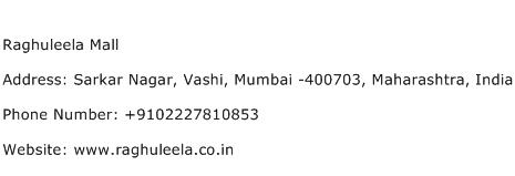 Raghuleela Mall Address Contact Number