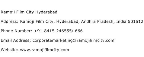 Ramoji Film City Hyderabad Address Contact Number