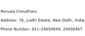 Renuka Choudhary Address Contact Number