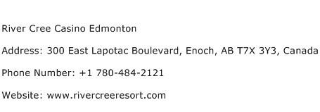River Cree Casino Edmonton Address Contact Number
