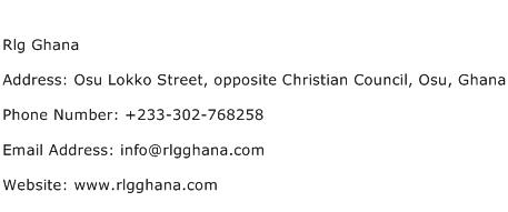 Rlg Ghana Address Contact Number