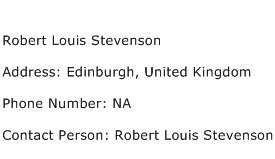 Robert Louis Stevenson Address Contact Number