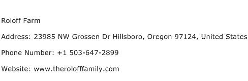 Roloff Farm Address Contact Number