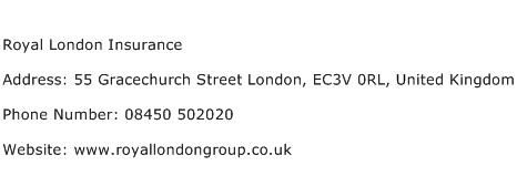 Royal London Insurance Address Contact Number