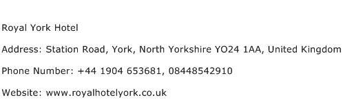 Royal York Hotel Address Contact Number