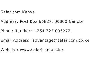 Safaricom Kenya Address Contact Number