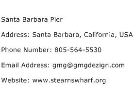 Santa Barbara Pier Address Contact Number