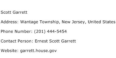 Scott Garrett Address Contact Number