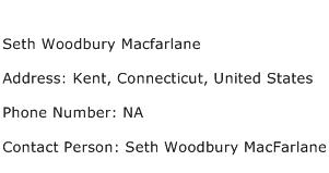 Seth Woodbury Macfarlane Address Contact Number