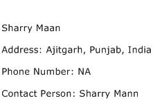 Sharry Maan Address Contact Number