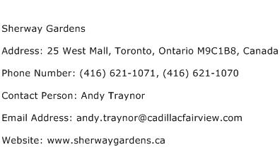 Sherway Gardens Address Contact Number