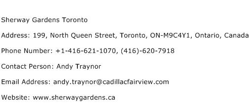 Sherway Gardens Toronto Address Contact Number