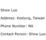 Show Luo Address Contact Number