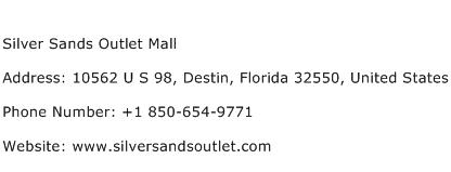 Silver Sands Outlet Mall Address Contact Number