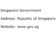 Singapore Government Address Contact Number