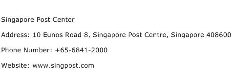 Singapore Post Center Address Contact Number