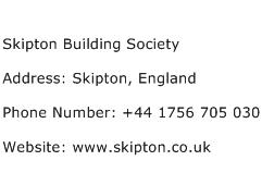 Skipton Building Society Address Contact Number